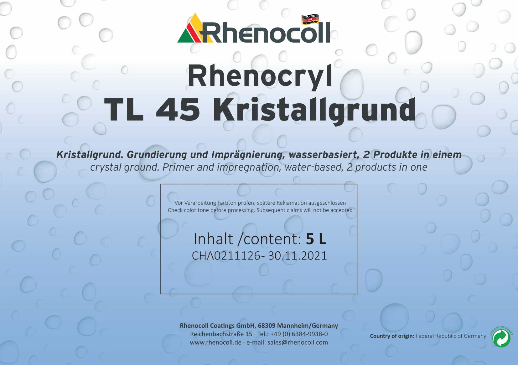 Rhenocryl TL 45 Kristallgrund